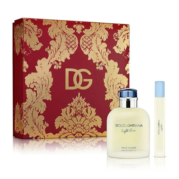 Estuche Dolce Gabanna Ligth Blue Pour Homme Men 2 Piezas Eau De Toilette Original