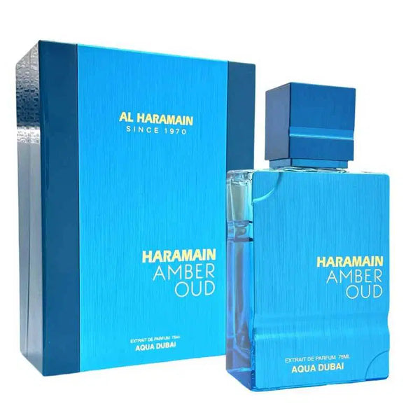 Perfume Arabe Al Haramain Amber Oud Aqua Dubai Unisex Eau de Parfum 75ml Original