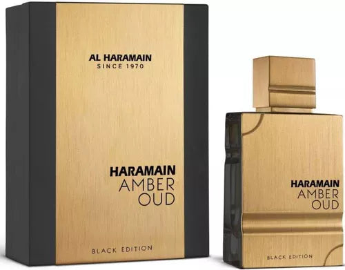 Perfume Arabe Al Haramain Amber Oud Black Edition Men Eau de Parfum 60ml Original