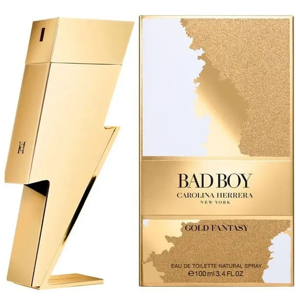 Carolina Herrera Bad Boy Gold Fantasy Men Eau De Toilette 100 Ml Original