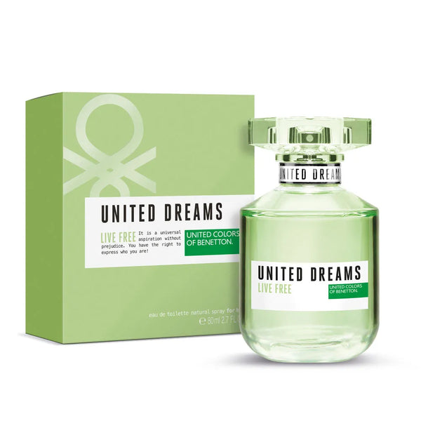 Benetton United Dreams Live Free Woman Eau de Toilette 80ml Original