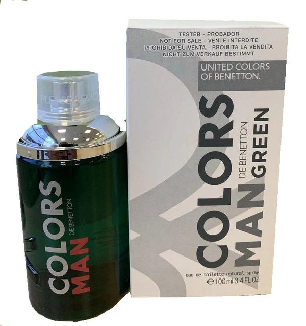 Benetton Color Man Green Tester Eau De Toilette 100 Ml Original