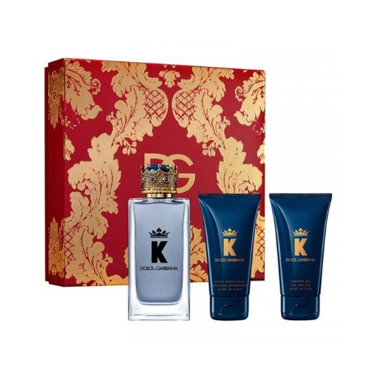 Perfume Estuche Dolce Gabbana King Men Eau de Parfum 3 Piezas Original