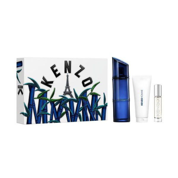 Kenzo Homme Men Estuche 3 Piezas Eau De Toilette Intense Original