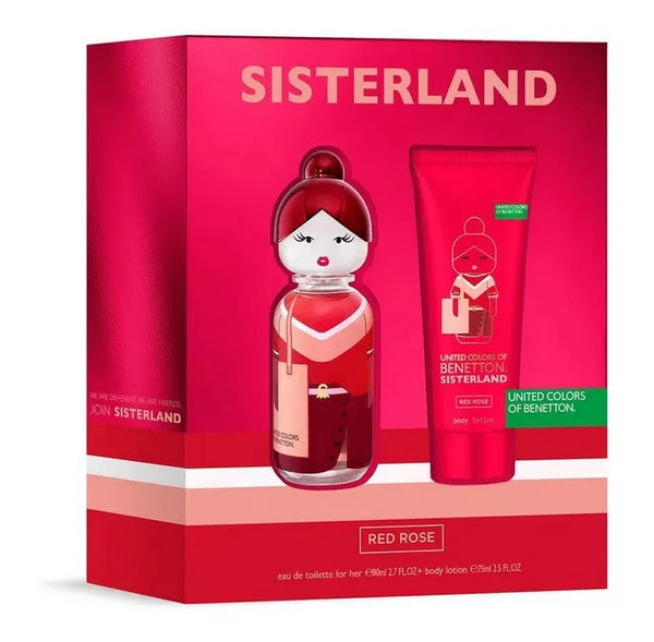 Benetton Estuche Sisterland Red Rose Woman Original