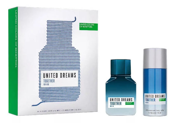 Benetton Estuche United Dreams Together Men 2 Piezas Eau de Toilette Original