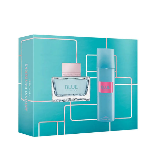 Estuche Antonio Banderas Blue Seduction 2 Piezas Eau De Toilette Original