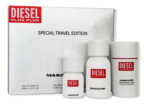 Estuche Diesel Plus Plus 3 Piezas Men Original