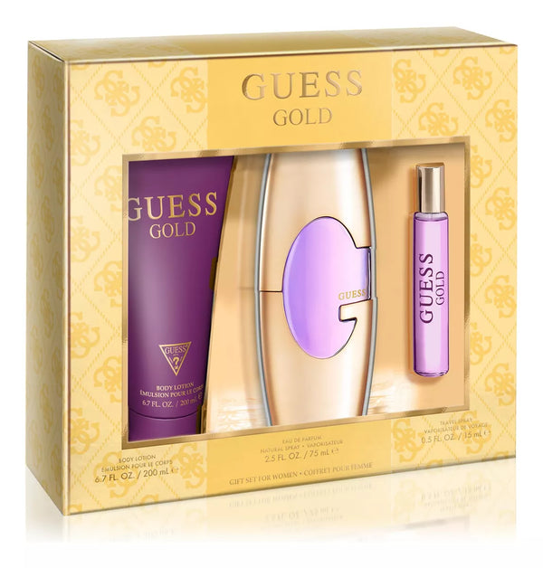 Guess Estuche Guess Gold Woman 3 Piezas Eau de Parfum Original