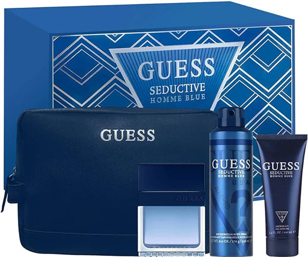 Guess Estuche Guess Seductive Blue 4 Piezas Men Eau de Toilette Original