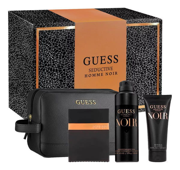 Guess Estuche Guess Seductive Homme Noir 4 Piezas Men Eau de Toilette Original