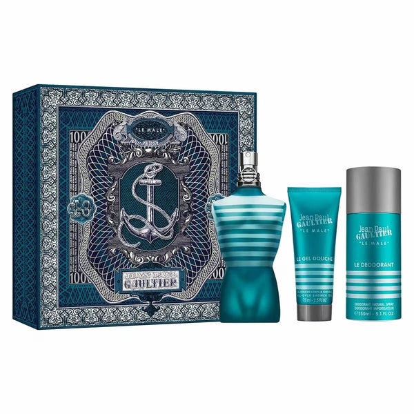 Perfume Estuche Jean Paul Gaultier Le Male Tradicional Men 3 Piezas Eau de Toilette Original