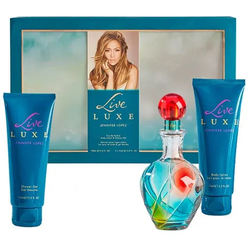 Jennifer Lopez Estuche Live Luxe 3 piezas Woman Eau de Prafum Original