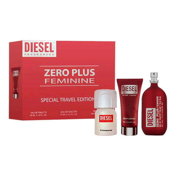 Estuche Diesel Zero Plus Woman 3 Piezas Original