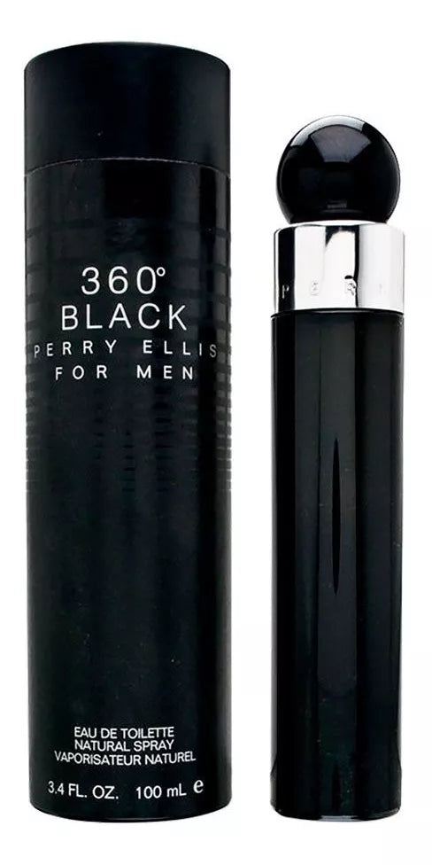 Perfume Perry Ellis 360 Black Men Eau de Toilette 100ml Orginal